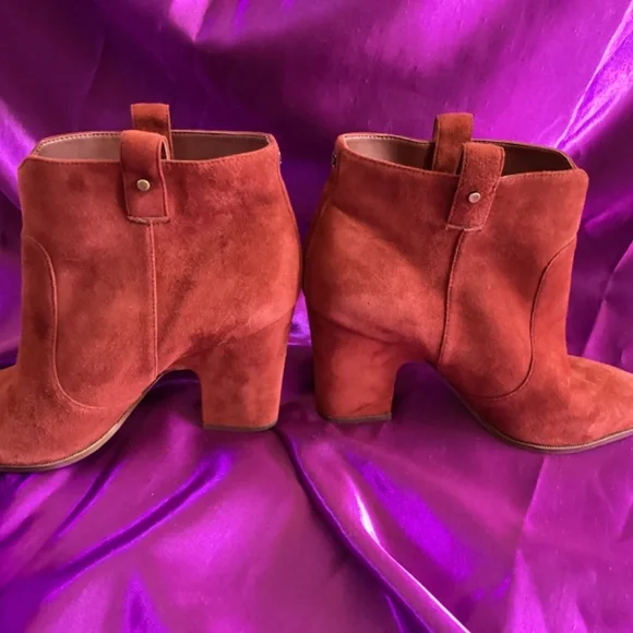 Sam Edelman Paprika Suede Booties - Picture 2 of 8